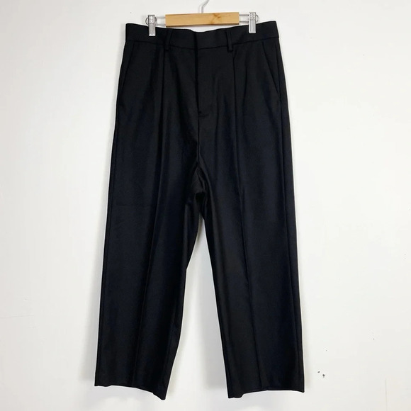 NEW Topman Pants Mens 30 x 30 Black Pants 22 Inch Inseam - Picture 1 of 11